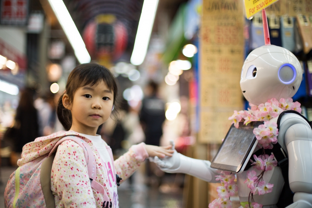 Child and a Robot